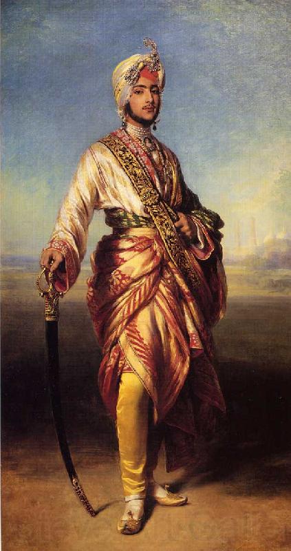 Franz Xaver Winterhalter The Maharajah Duleep Singh Norge oil painting art